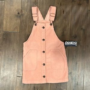 Corduroy jumper dress, pink